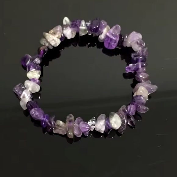 Bracelet And Earrings Set Natural Stone Healing Amethyst Energy - Picture 13 of 16